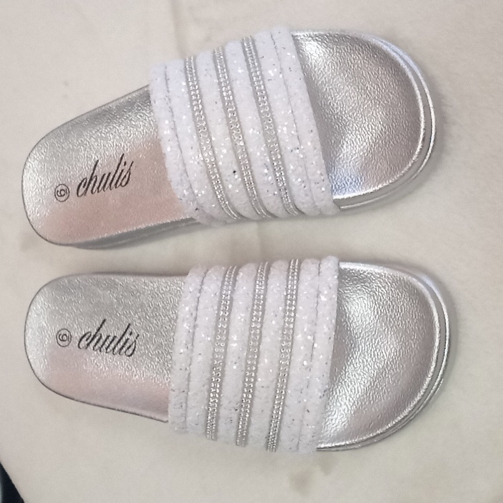 silver platform sandals - Picture 6 of 6